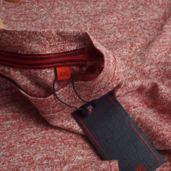 Isaia Napoli Red mi latte el corazon 100% Linen Long Sleeve Sz 2XL BRAND NEW - Picture 4 of 8